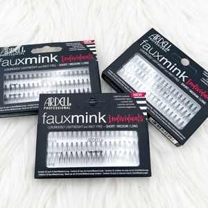 3 NEW Boxes Ardell Professional Faux Mink